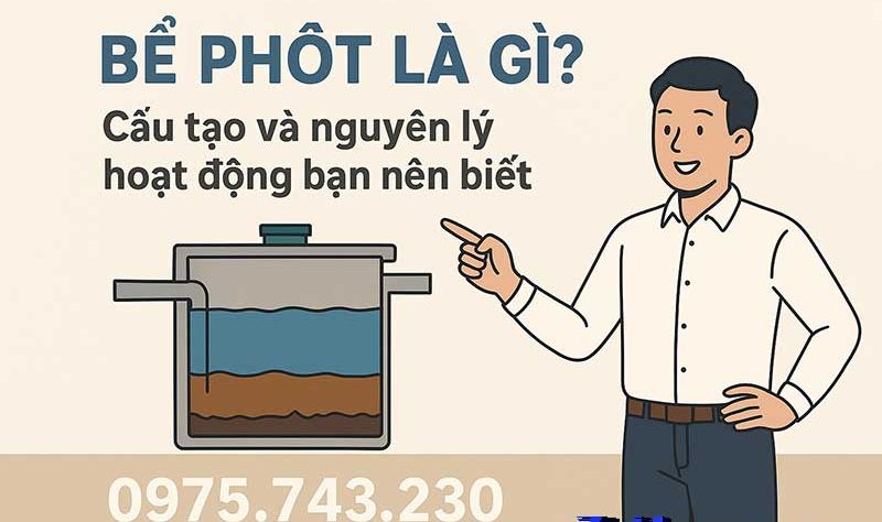 Bể phốt là gì? Khái niệm cơ bản và vai trò trong gia đình