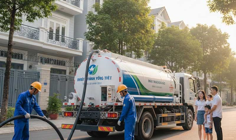 Dịch vụ hút bể phốt tại Hà Đông – Giải pháp sạch sẽ, an tâm cho gia đình bạn