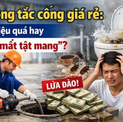 Thông tắc cống giá rẻ: Hiệu quả hay “tiền mất tật mang”?
