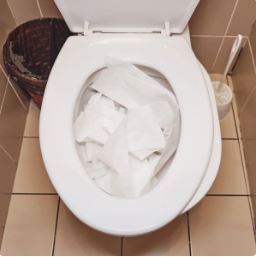 Vì sao giấy vệ sinh làm tắc bồn cầu?
